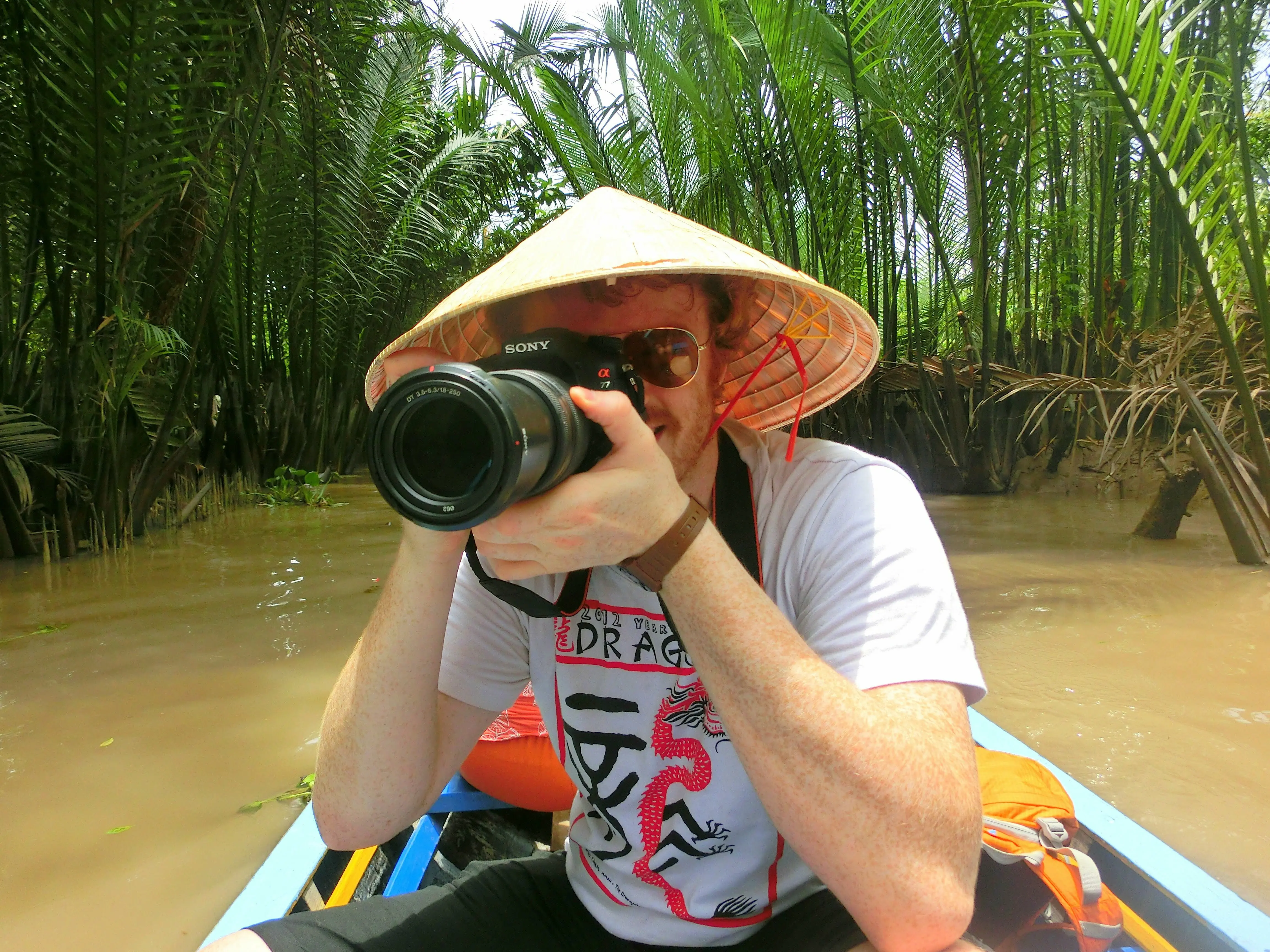 Nomadic Samuel taking photos in Vietnam