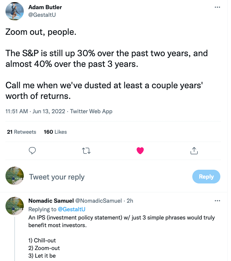 Adam Butler Twitter Post About Zoom Out