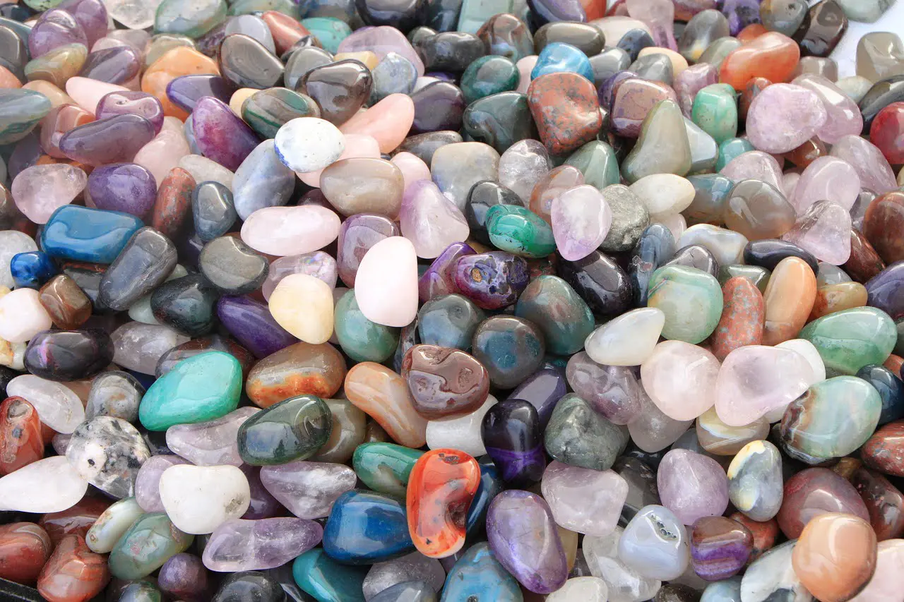 Diversification in your portfolio as represented by colorful rocks