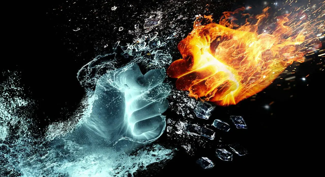 Ignore Your Advice and Still Be A Successful Investor Fire and Ice punching each other