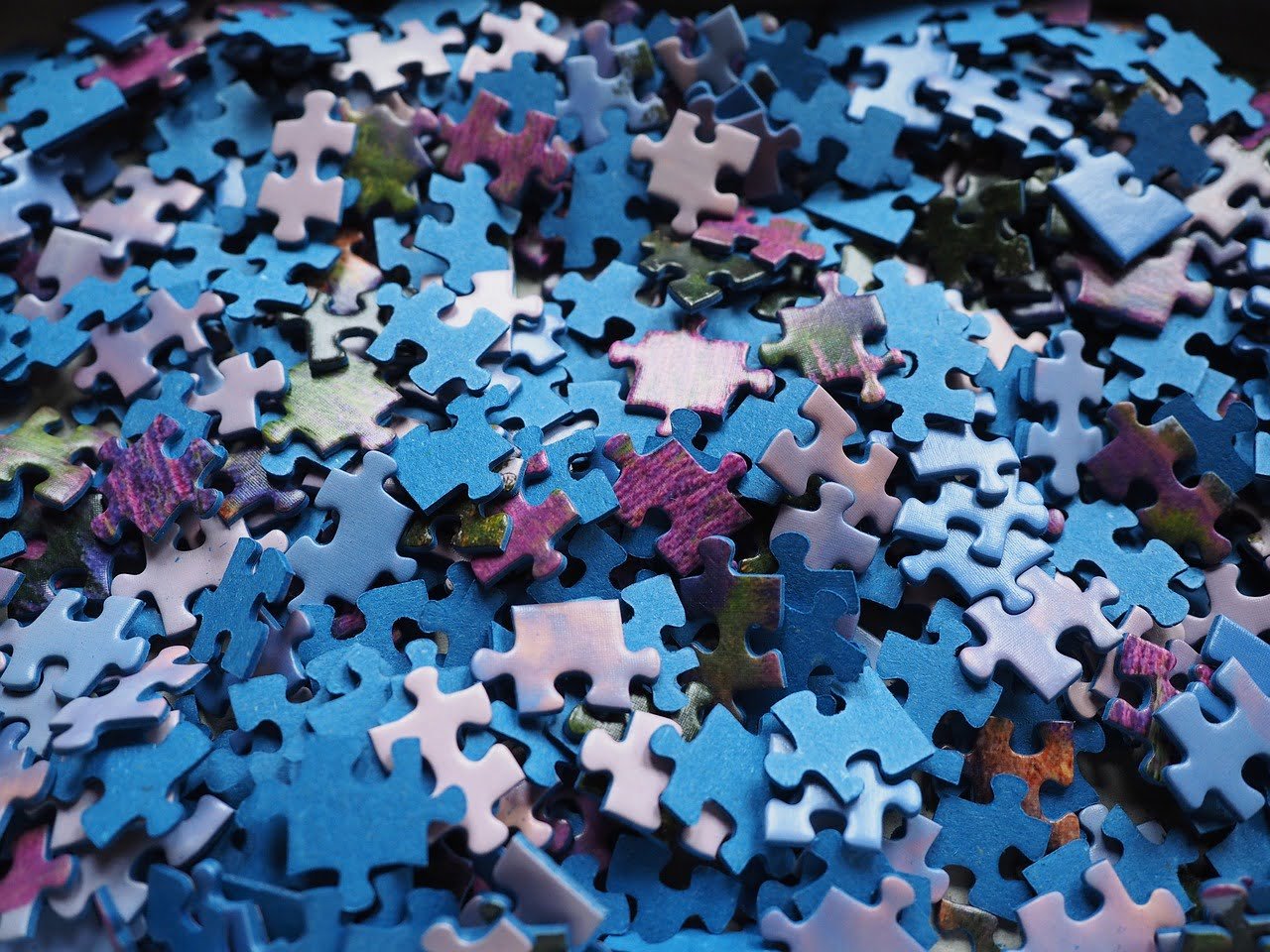 Puzzle pieces to build patience and trust over time as an investor