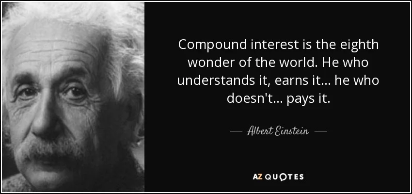 Compound Interest Is The Eighth Wonder Of The World quote by Alberta Einstein 