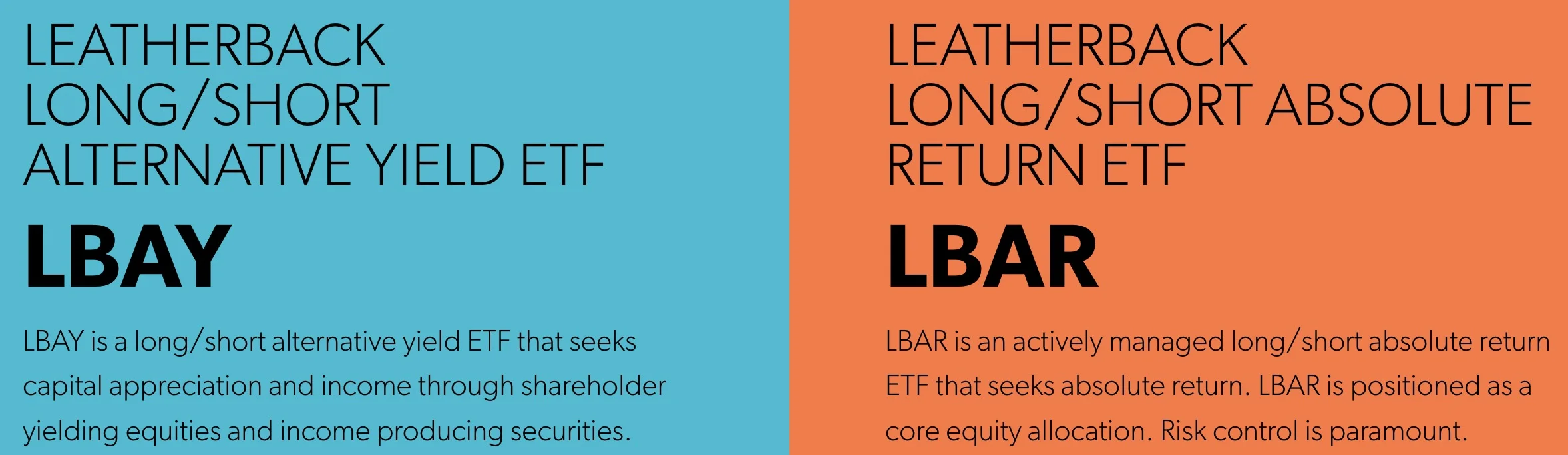 LBAY and LBAR ETFs Long-Short Strategies 