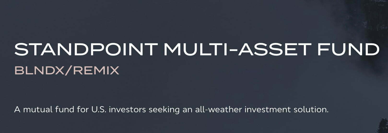 Standpoint Multi-Asset Fund BLNDX REMIX Logo