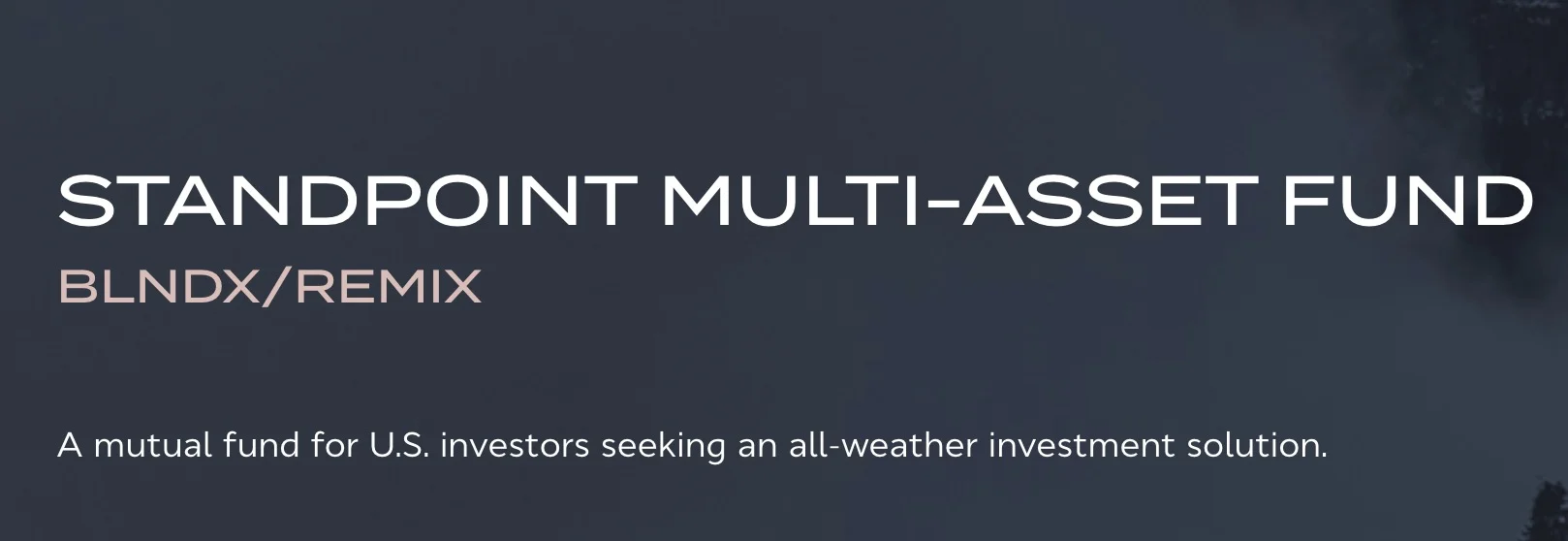 Standpoint Multi-Asset Fund BLNDX REMIX Logo Standpoint Multi-Asset Fund BLNDX REMIX Logo