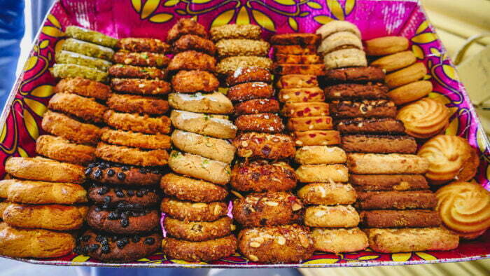 Diversity of Indian cookies on offer for folks to eat in India 