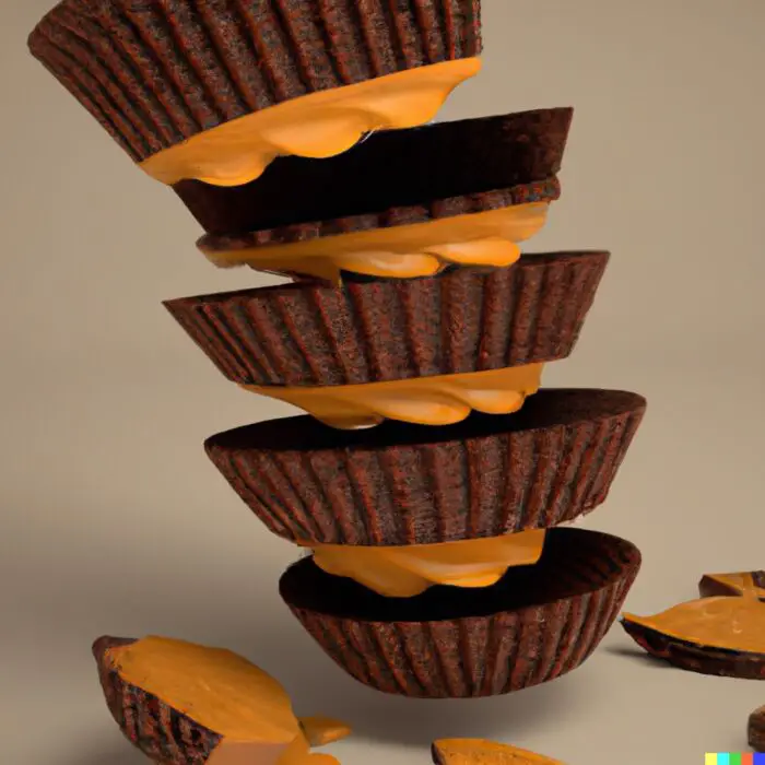 Return Stacked Leaning Tower Of Peanut Butter Cups Falling Down 