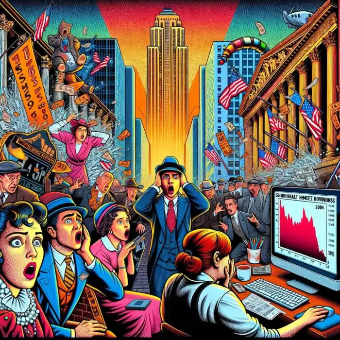 A Stroll Down the Memory Lane: Significant Historical Market Downturns - digital art 