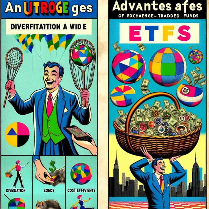 Advantages of ETFs - digital art 
