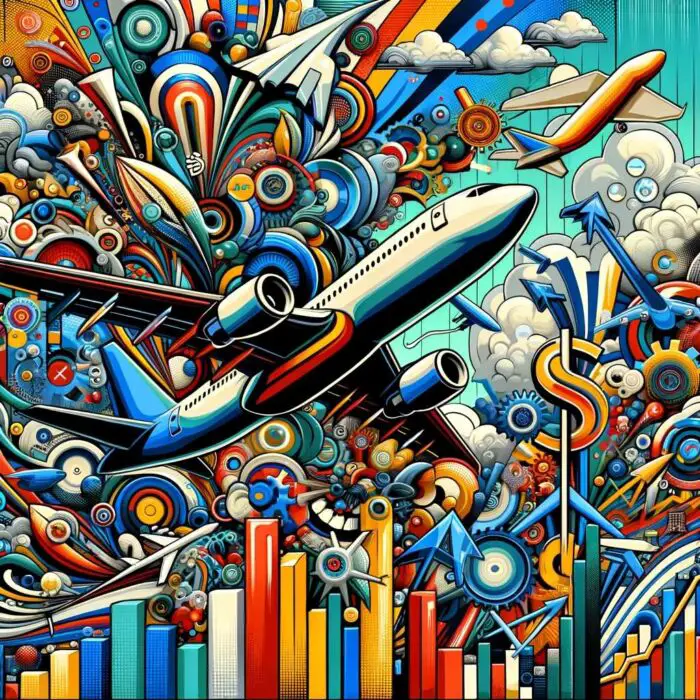 Airlines Industry Investments - digital art 