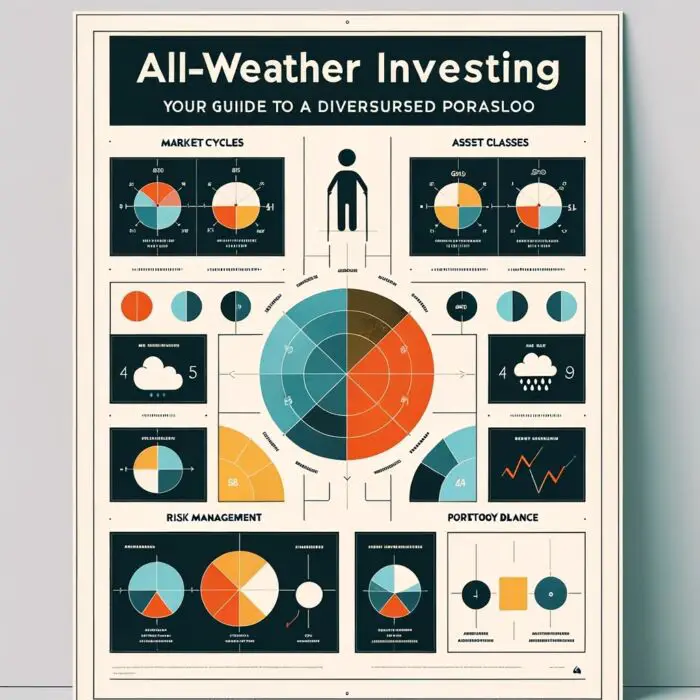 All-Weather Investing: Your Guide to a Diversified Portfolio Infographic - Digital Art 