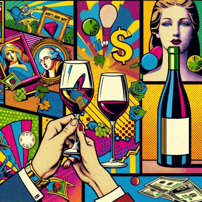 Art and Wine are alternative investments that are fun and provide portfolio diversification - digital art 