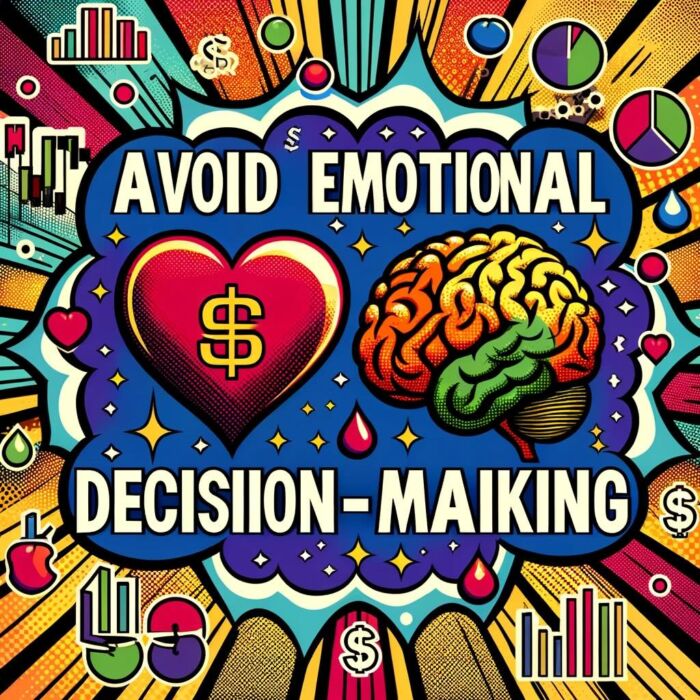 Avoid emotional decision-making - digital art 