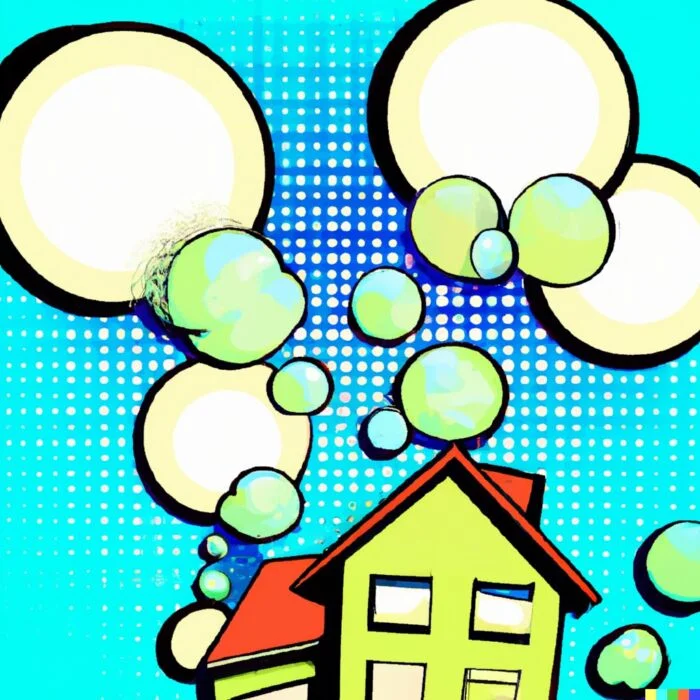 Bursting Of The Housing Bubble - Digital Art 