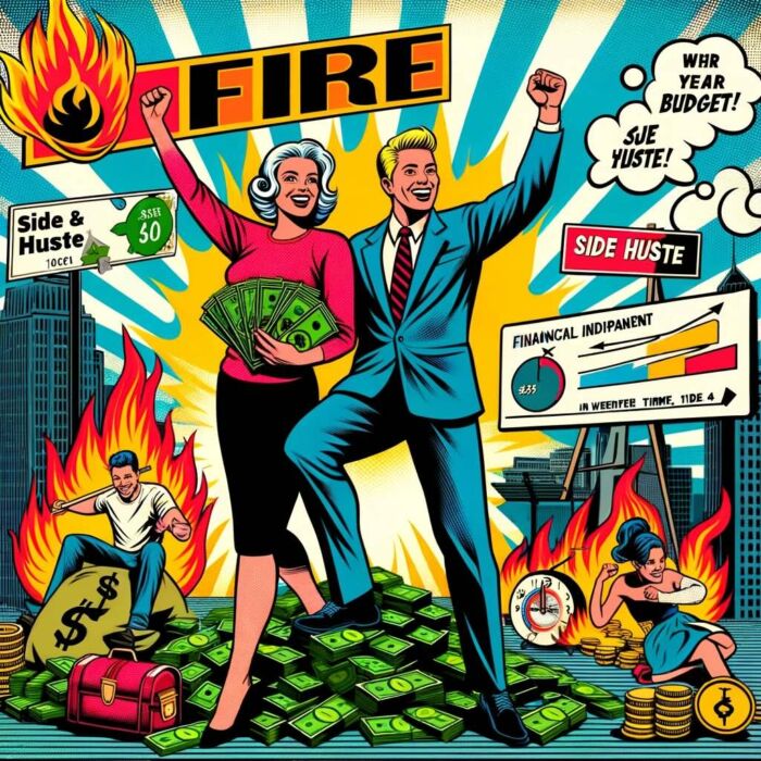Case Studies: Success Stories of People Who Started FIRE in their 40s - digital art 