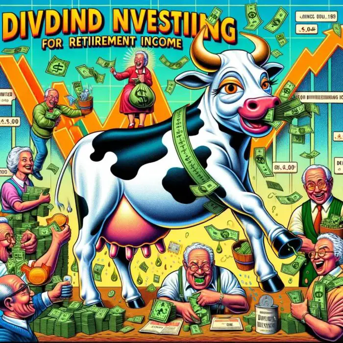 Cash Cow: Dividend Investing for Retirement Income - digital art 