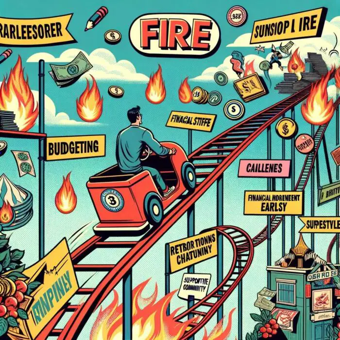 Challenges Of The FIRE lifestyle Journey - digital art 