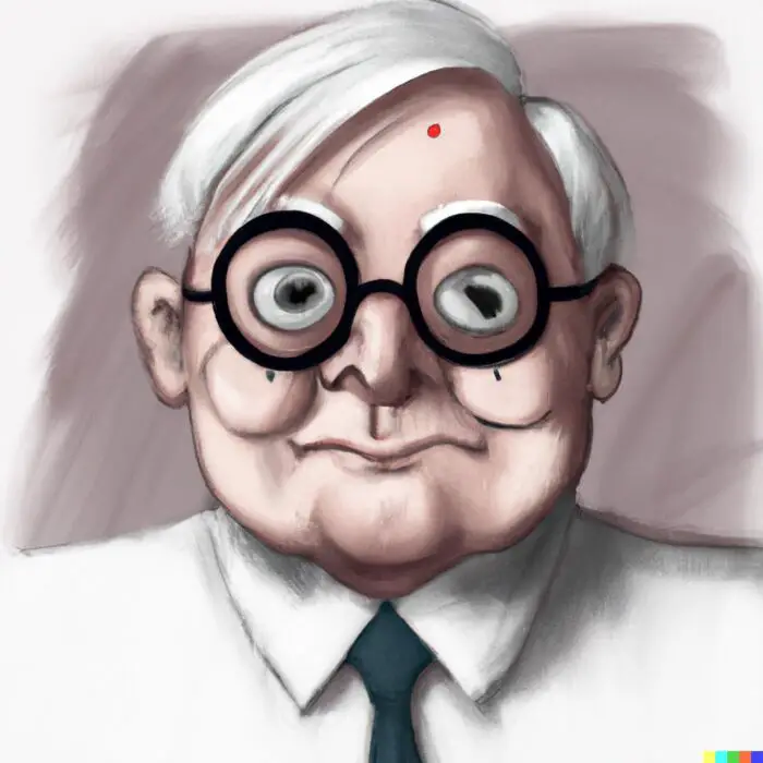 Charlie Munger approach to value investing - digital art 