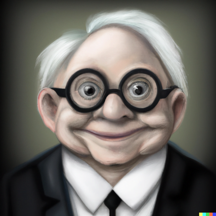 Charlie Munger Reading His Way To Success As An Investor - Digital Art 