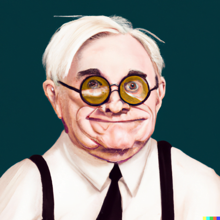Charlie Munger reading to become a better investor - digital art 