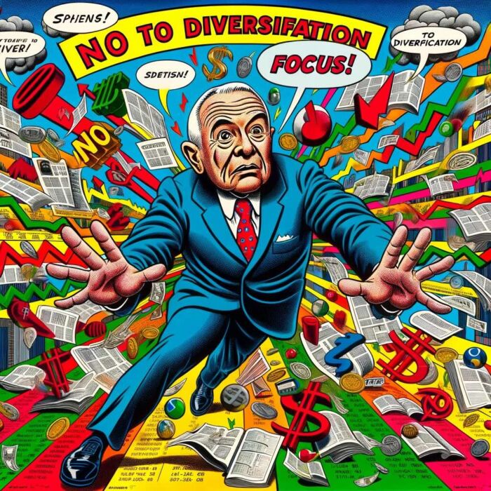 Charlie Munger says no to diversification and hello to concentrated portfolios - digital art