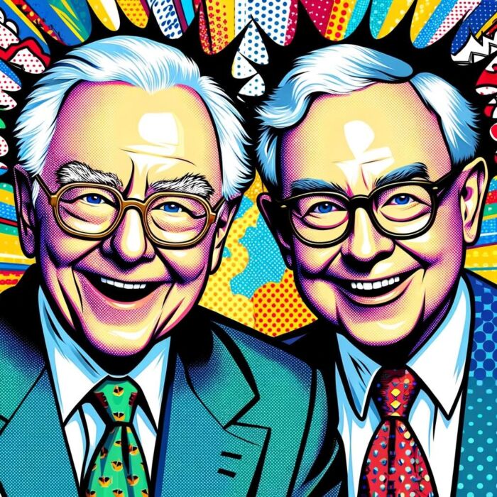 Charlie Munger and Warren Buffett worked together as partners and investors - digital art 