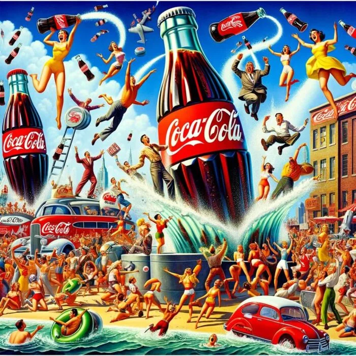 Coca-Cola Party As Investors - digital art 