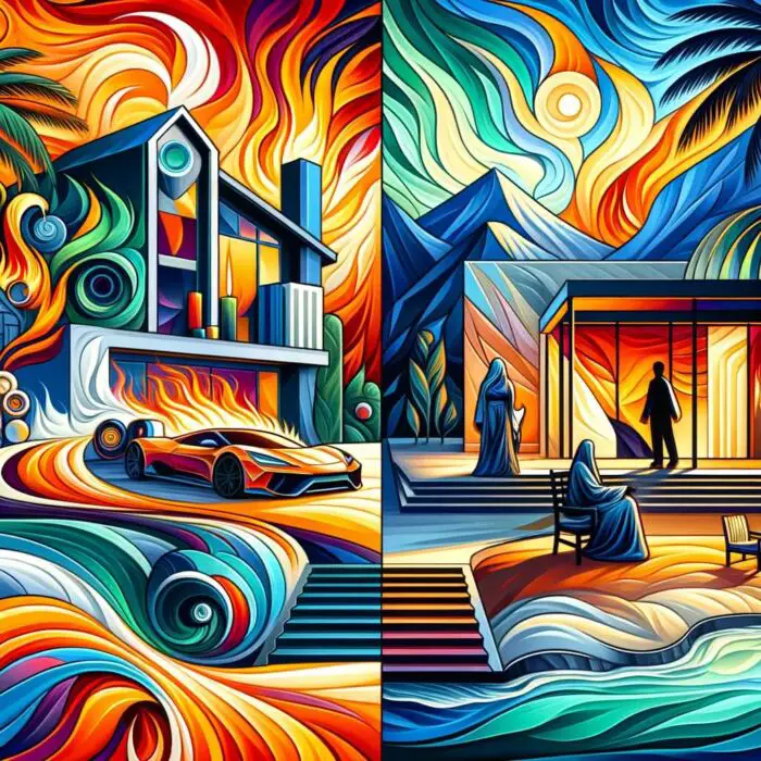 Comparing Fat FIRE and Lean FIRE - Digital Art 