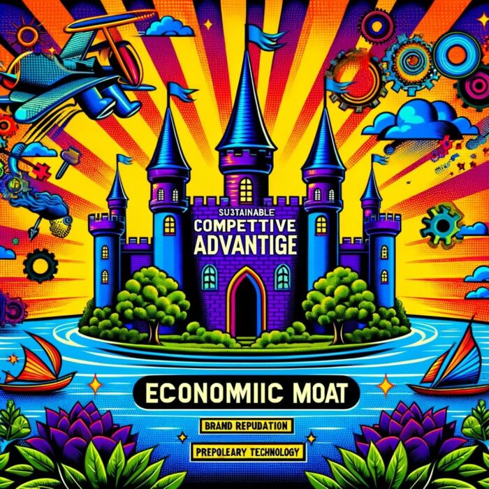 Competitive Advantage (Economic Moat) - digital art 