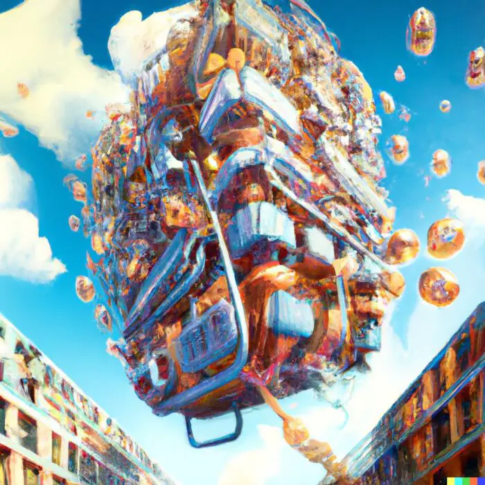 Consequences of a housing bubble burst - Digital Art 