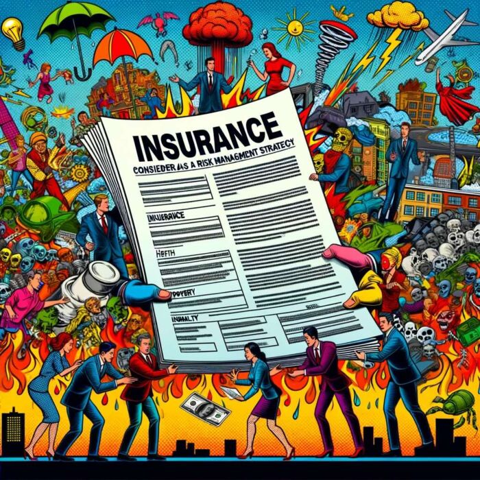 Considering Insurance as a Risk Management Strategy - digital art 