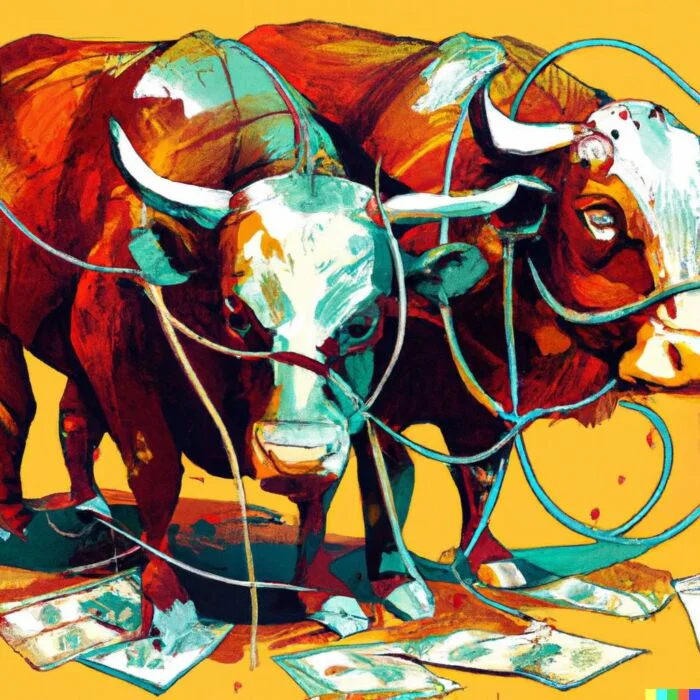 COWZ ETF All Equity Portfolio - Digital Art 