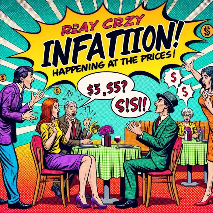 Crazy Inflation At The Restaurants In Latin America - Digital Art 