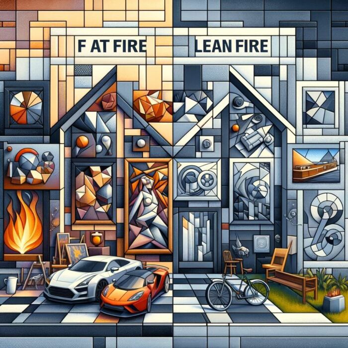 Defining Fat Fire contrasted with Lean Fire - Digital Art 