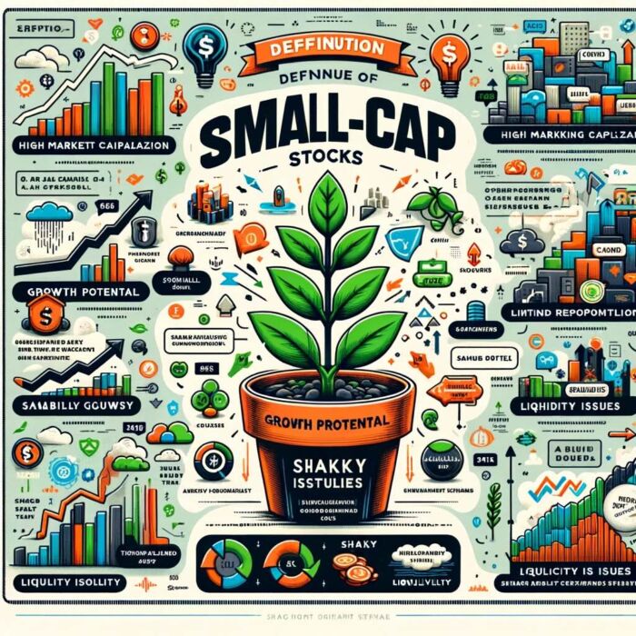Definition and characteristics of small-cap stocks - digital art 