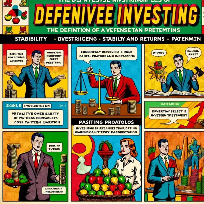 Definition and Principles of Defensive Investing - digital art 