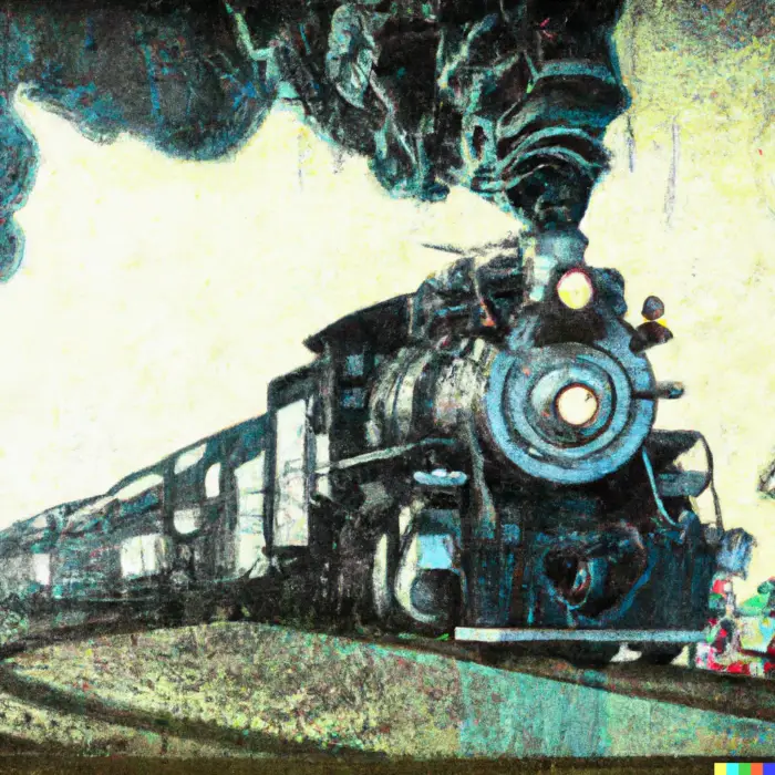 Evolution of Railroad Stocks - Digital Art 