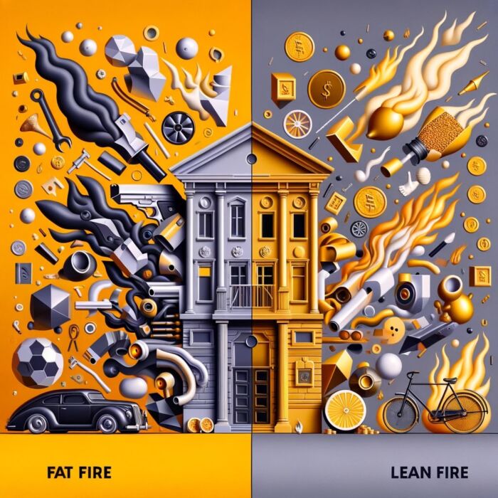 Fat Fire vs Lean Fire Early Retirement Approach To Lifestyle Design - Digital Art 