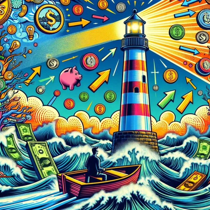 Financial Independence Is A Steadfast Lighthouse  - digital art 