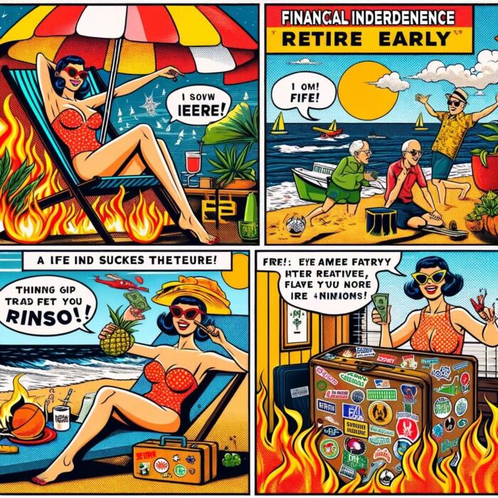 FIRE Case Studies: Success Stories of Early Retirement - digital art 