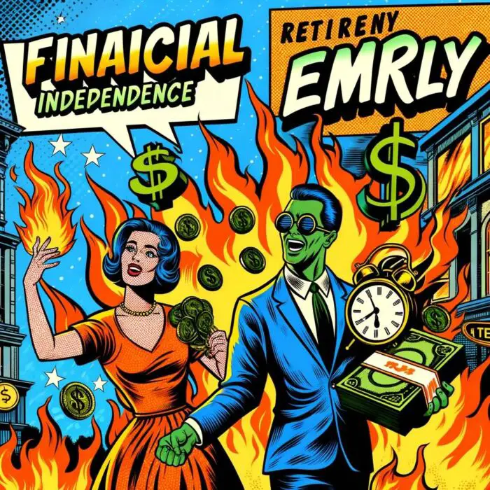 FIRE: Complete Guide to Financial Independence & Retiring Early - digital art 