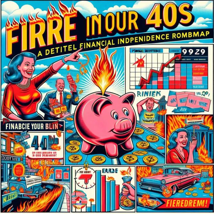 FIRE in your 40s: A Detailed Financial Independence Roadmap - digital art 