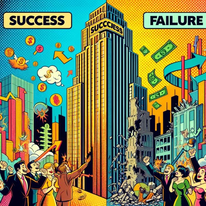 For every towering success story there's a crumbling failure - digital art 