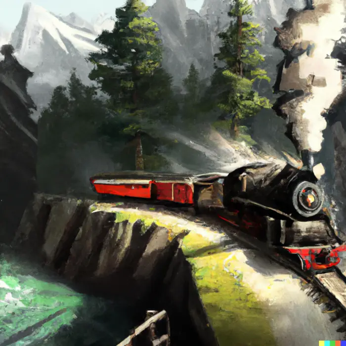 Future Outlook for Railroad Stocks - Digital Art