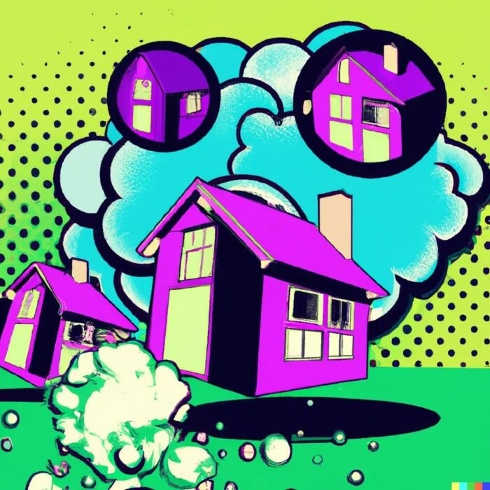 Government Policies Can Inadvertently Contribute To The Housing Bubbles - Digital Art 