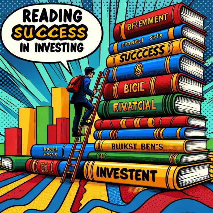 Growing as an investor by reading - digital art 