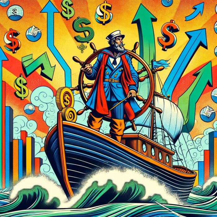 Harry Browne: The Navigator of the Financial Seas - digital art 