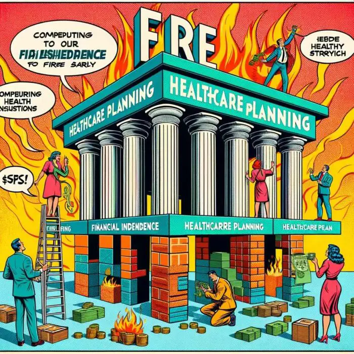Healthcare Planning Pillar To FIRE - digital art 