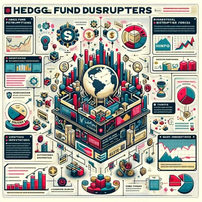 Hedge Fund Disruption Infographic Chart - Digital Art 