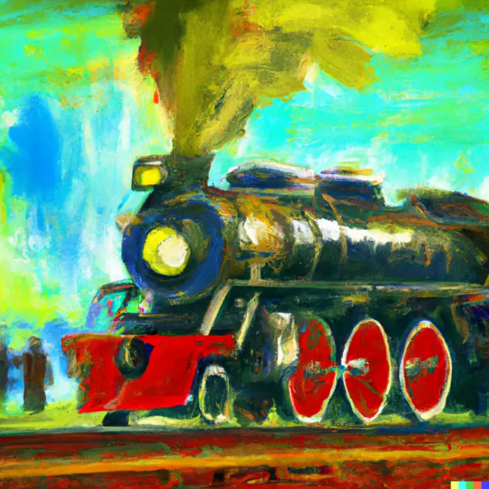 Historical Significance and Future Prospects of Railroad Investments - Digital Art 